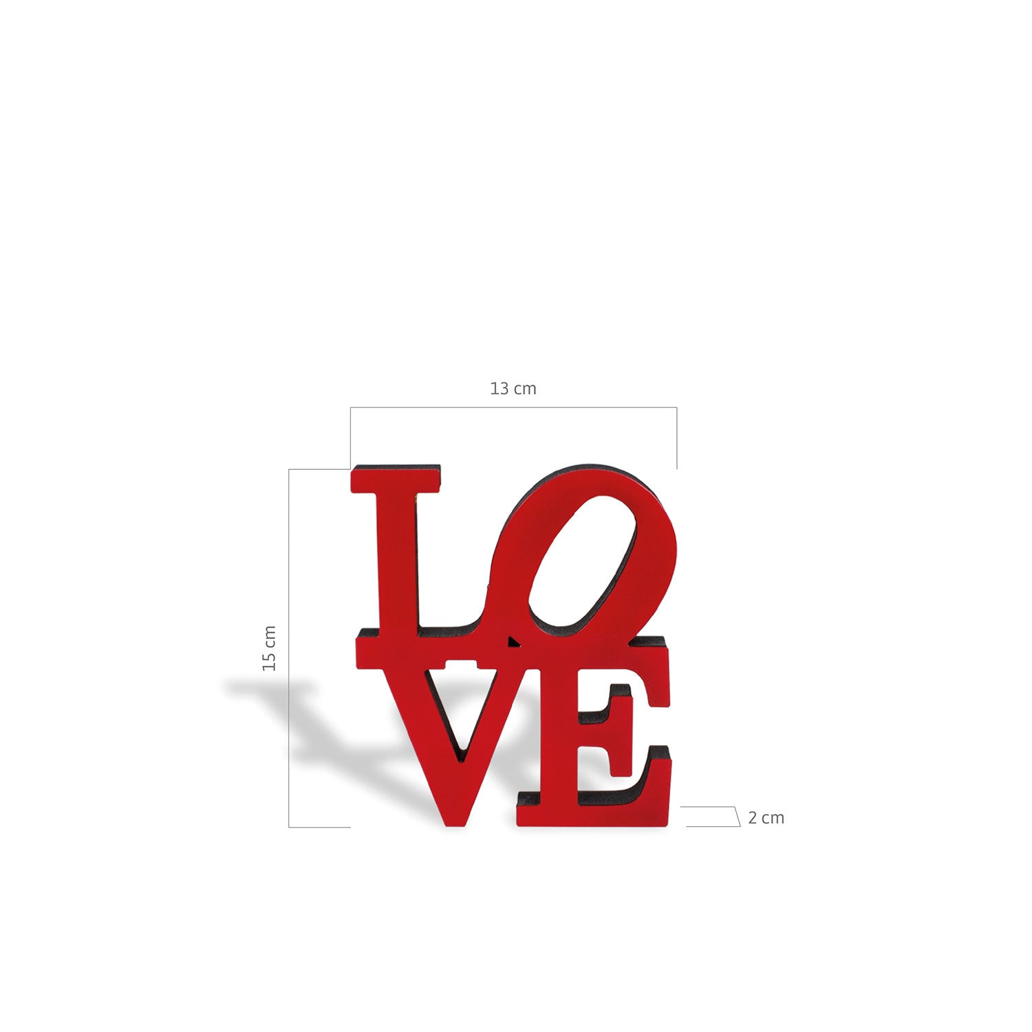 Letras Decorativas Love - cor vermelha