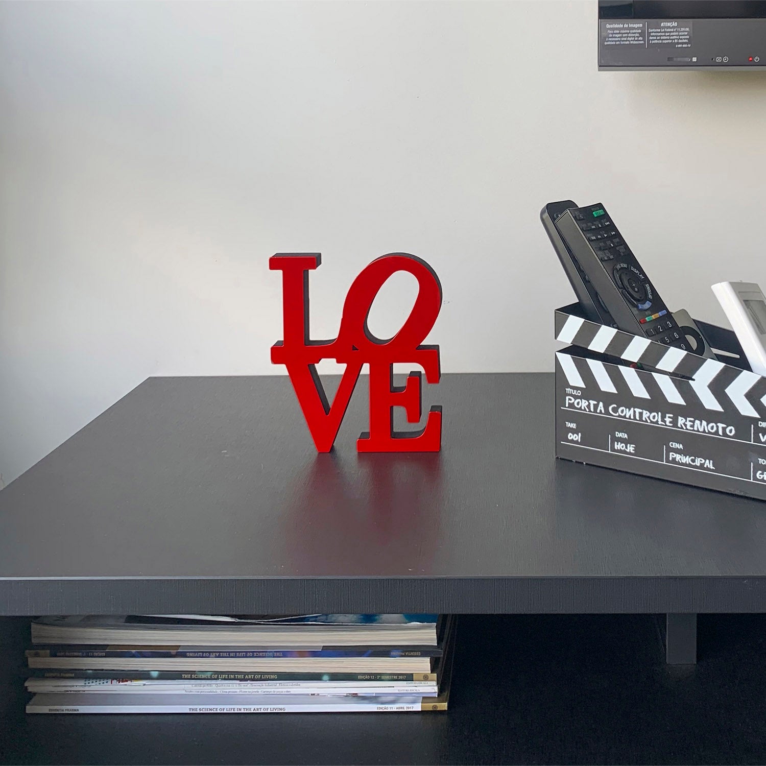 Letras Decorativas Love - cor vermelha