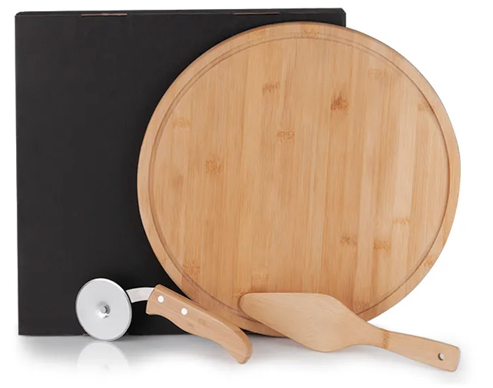 Kit Pizza com 3 peças em Bambu Napoli