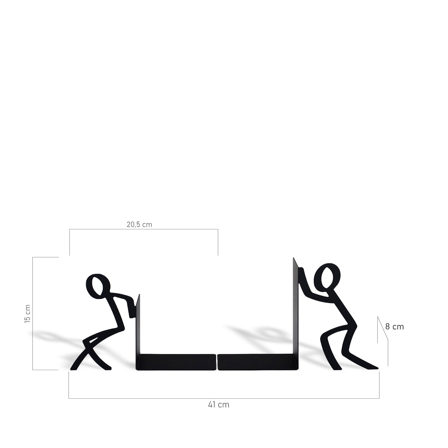 Aparador de Livros Toni - cor grafite