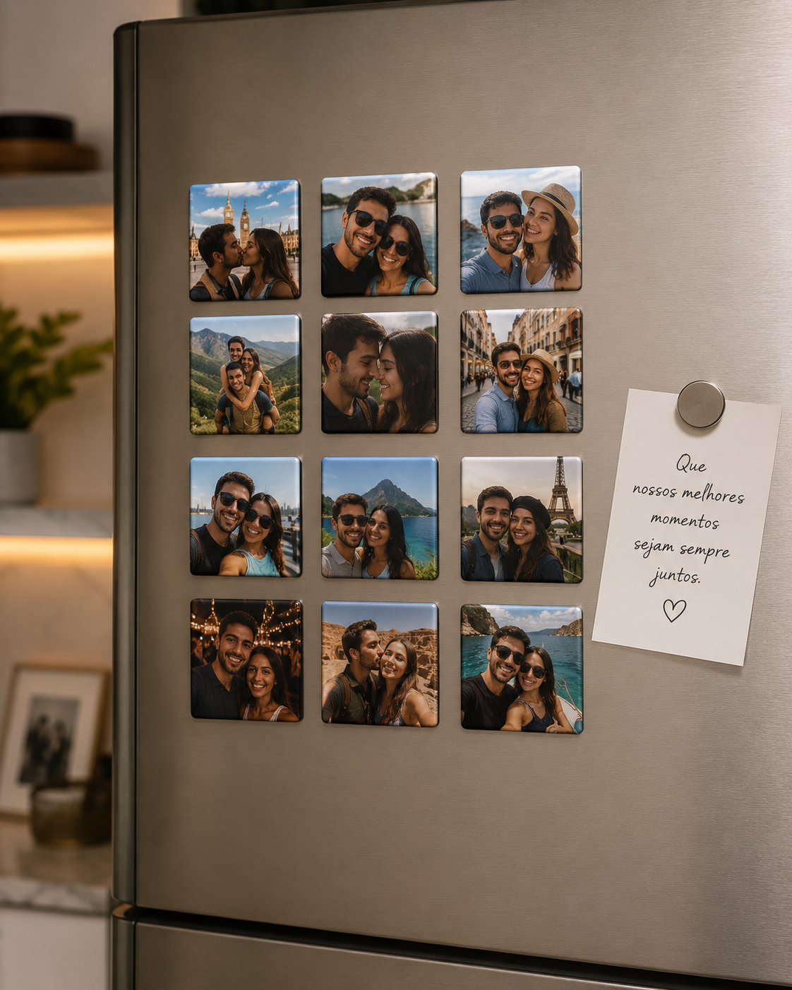 Lata Presente Dia Dos Namorados Com Imãs Personalizados