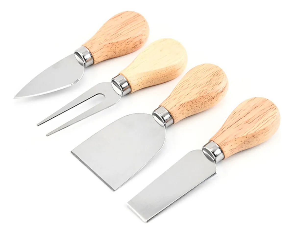 Kit Utensílios para Queijos com 4 peças em Bambu