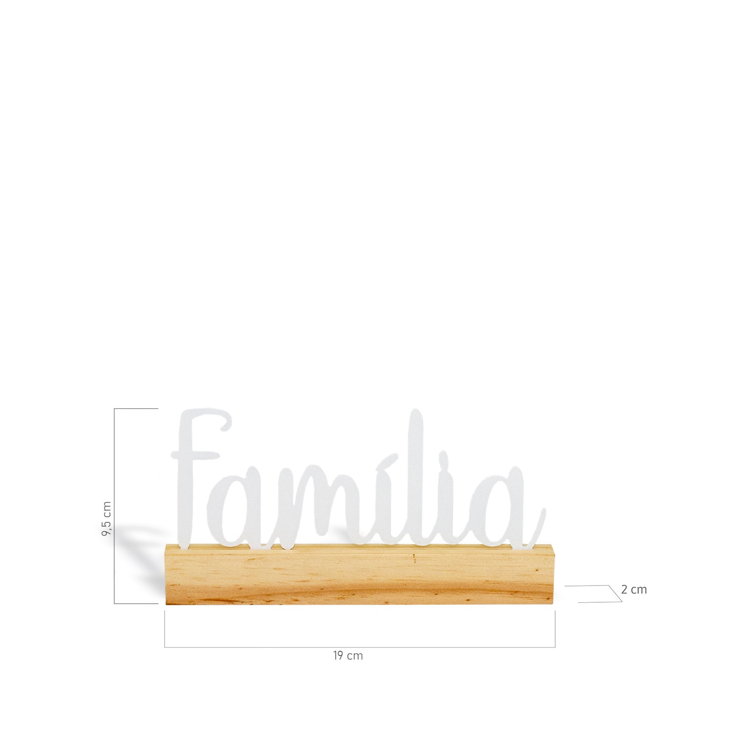 Letras Decorativas Família - Cor Branca