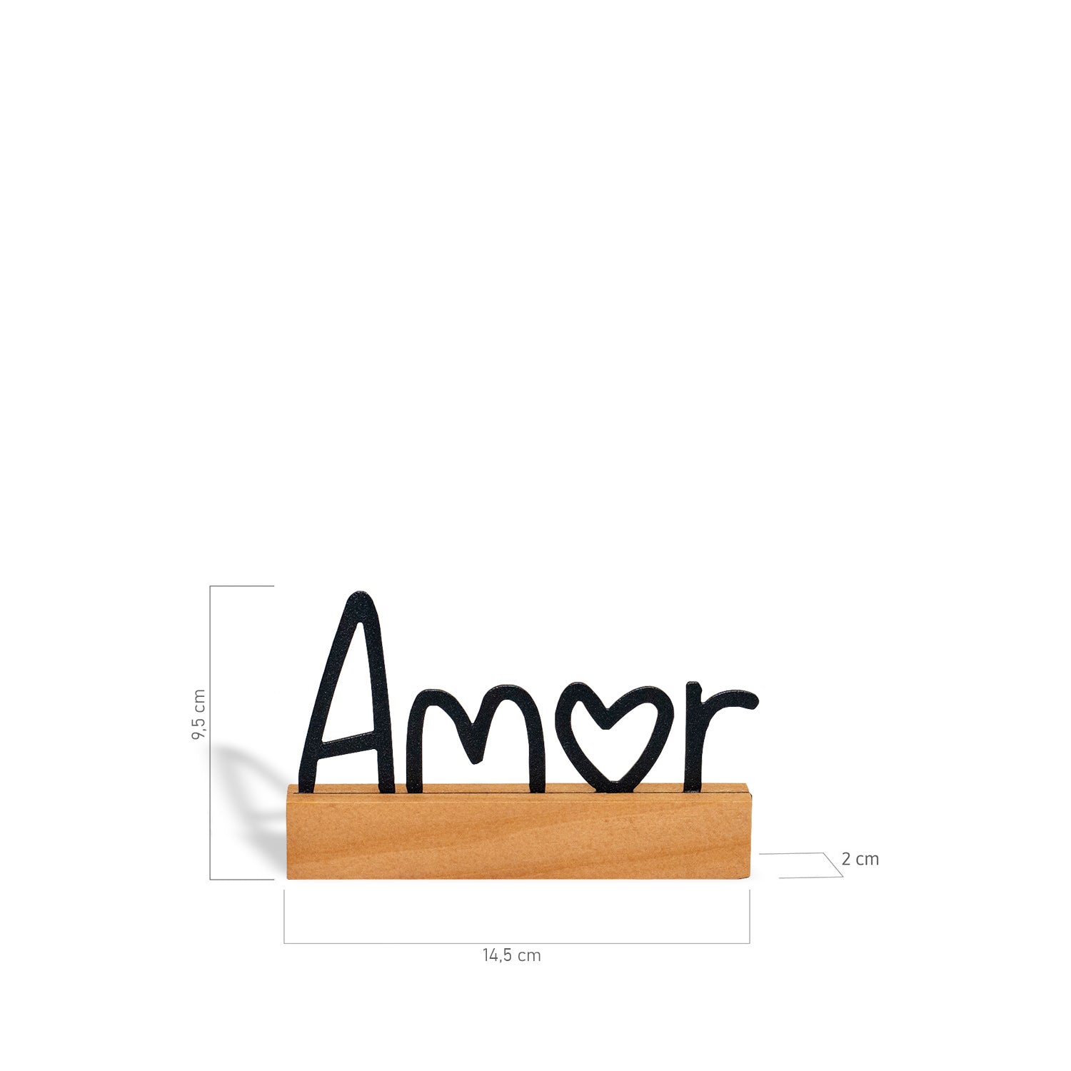 Letras Decorativas Amor - Cor Preta