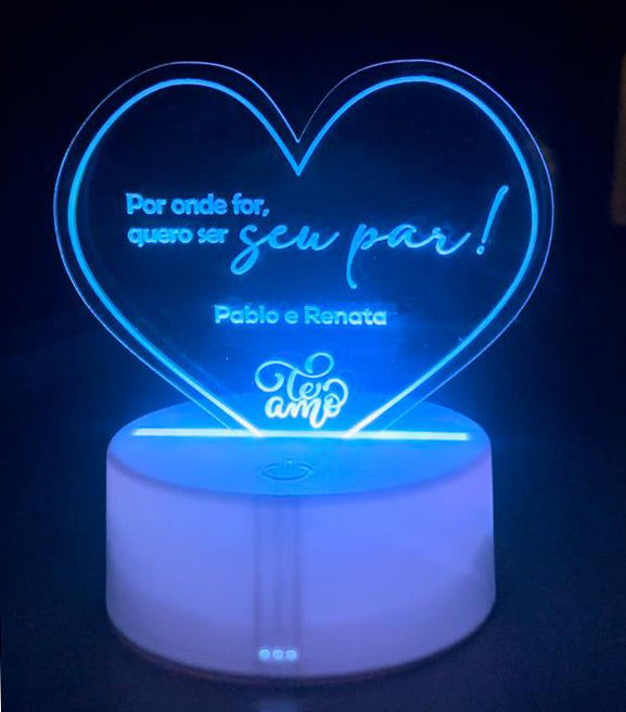 Luminária LED personalizada