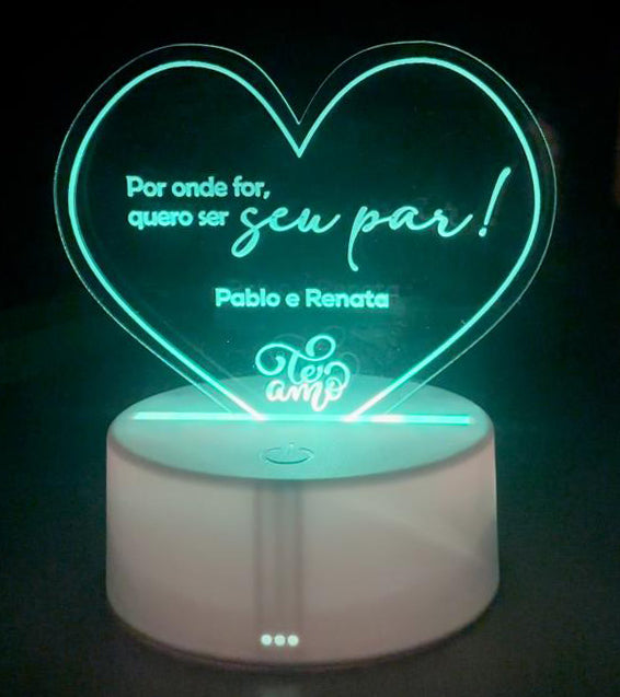 Luminária LED personalizada