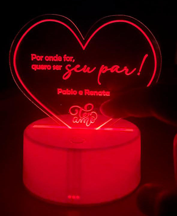 Luminária LED personalizada