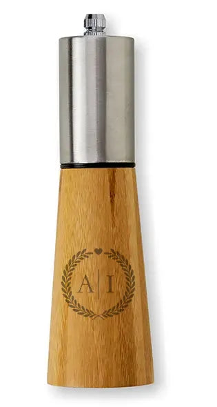 Moedor de Sal Grosso ou Pimenta em Bambu e Inox